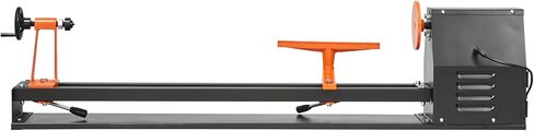 Benchtop Wood Lathe, 14 in x 40 in, 0.5 HP 370W Power Wood Turning Lathe Machine, 4 Speed Adjustable 885/1245/1715/2425 RPM with Chisels Faceplate Plastic Handle Hex Wrench, for Woodworking in Kuwait
