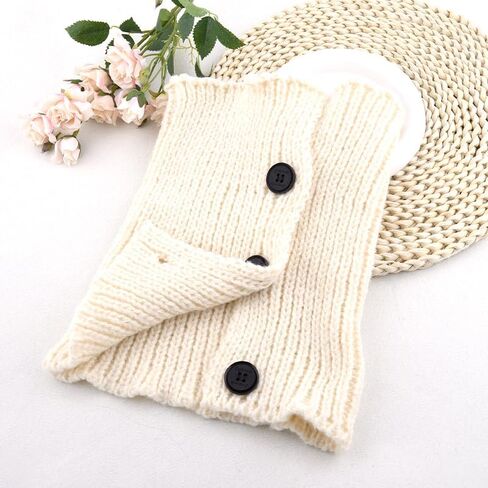 Winter Knitted Scarf With Button Fashion Neck Gaiter Shawl for Walking Outdoor Neck Scarf Protections for Women Friends in Saudi Arabia