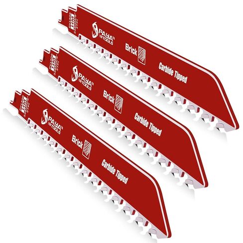 Demolition Masonry Reciprocating Saw Blade, Carbide Blades for Cutting Aerated Concrete and Hollow Brick 305mm/12-Inch, 2TPI (2-Pack) in Kuwait