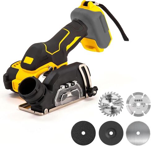 Cordless Cut Off Tool Compatible with Dewalt 20V Battery, Brushless Rotorazer Saw, DEROLT Compact Tile Cutter 10,000RPM, 5 Saw 3" Blades for Wood, Metal, Tile and Plastic (Bare Tool Only) in Kuwait