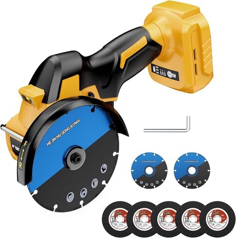 أداة قطع لاسلكية لبطارية Dewalt 20V Max (أداة فقط)، منشار قطع بدون فرش 4 بوصة 18000 دورة في الدقيقة، 3 سرعات متغيرة، مع 7 شفرات منشار 4 بوصة لقطع المعادن/الخشب/البلاستيك، بدون بطارية in Kuwait