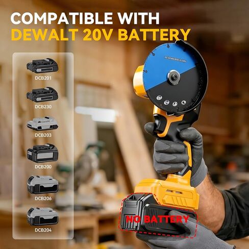 أداة قطع لاسلكية لبطارية Dewalt 20V Max (أداة فقط)، منشار قطع بدون فرش 4 بوصة 18000 دورة في الدقيقة، 3 سرعات متغيرة، مع 7 شفرات منشار 4 بوصة لقطع المعادن/الخشب/البلاستيك، بدون بطارية in Kuwait