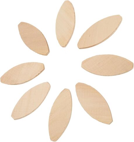 Oumefar 100pcs Beech Wood Biscuits, Jointing Strength, Solid Wood Docking Tool for Tighter Bonding with Glue, Better Adhesive Performance, Smaller Shrinkage Rate (20#) in Kuwait