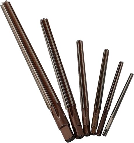 Hand Reamer Taper Pin Set 1:50 Conical Degree Alloy Steel Taper Shank Precision Milling CNC Tools 3/4/5/6/8/10mm 6 Pieces in Kuwait
