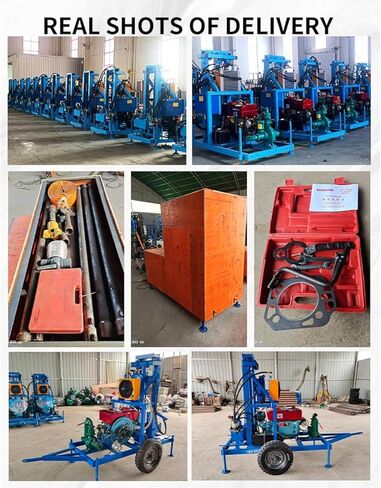 150M Hydraulic JJfor Sale, Portable Trailer Mounted Borehole Drilling Machine Heavy Duty Well Drill Equipment with Mud Pump for Home Farm Irrigation Residential Remote Areas in Kuwait