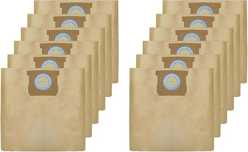 12 Pack DXVA19-4104 Shop Vac Bags Compatible with DEWALT 5 to 8 Gallon Wet/Dry Vacuum, Disposable Filter Bags in Kuwait