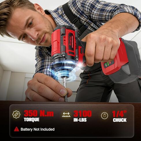 Ecarke Cordless Drill Driver Impact Driver Compatible with Milwaukee 18V Battery(Bare Only), Brushless Power Tool Combo Kit, 3/8'' Drill 2800 In-lbs & 1/4'' Driver 440 In-lbs for Home DIY Woodworking in Kuwait