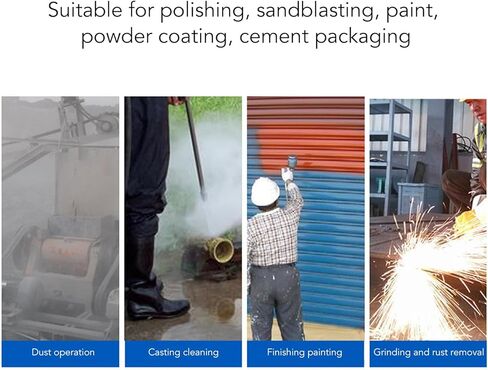 Sand Blasting Hood Cap, Canvas Shawl Cap Dustproof Windproof Sandblasting Tool Mask Cut Scratch Heat Resistant Neck Protector Sand Blasting Hood Mask in Kuwait