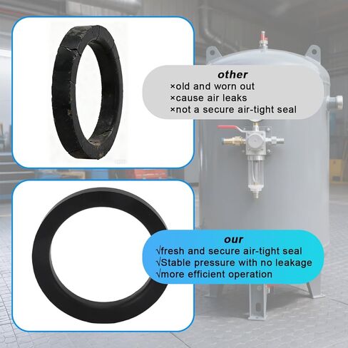 MOTOQUEEN 3" ID Closure Gasket O-Ring Seal for Sandblaster Pressure Tank, Fits for ALC Trinco Cyclone Uniblast in Kuwait