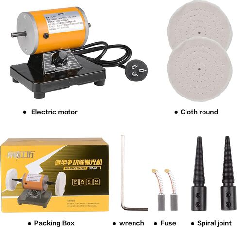 200W Adjustable Speed Bench Two-wheel Polishing Lathe Bench Grinder in Kuwait