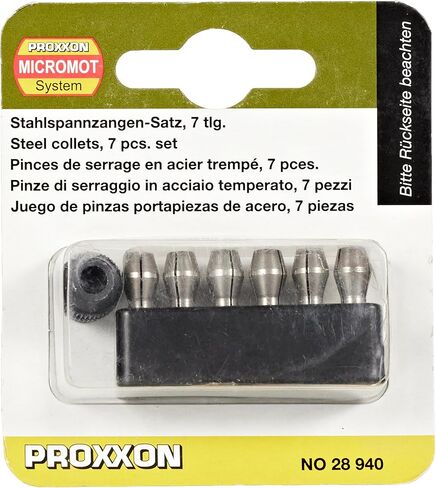 Proxxon 28940 Set of MICROMOT Steel Collets, 6-Piece in Saudi Arabia