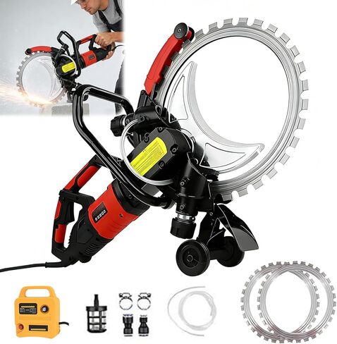 16" Concrete Ring Saw, 9500W Toroidal Electric Concrete Saw Cutting Machine, Wet Cutting System, Max Cutting Depth 11.8" Electric Ring Cutter For Brick, Concrete, Marble And Rebar(9500W) in Saudi Arabia