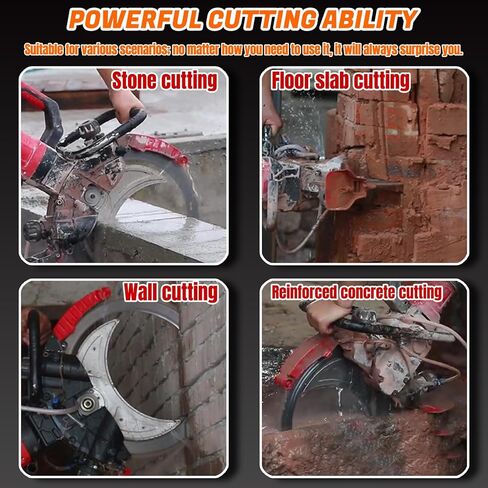 16" Concrete Ring Saw, 9500W Toroidal Electric Concrete Saw Cutting Machine, Wet Cutting System, Max Cutting Depth 11.8" Electric Ring Cutter For Brick, Concrete, Marble And Rebar(9500W) in Kuwait