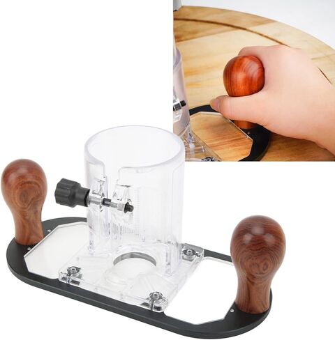 Router Plunge Base with Circular Locking for 65mm Trimming Machine Woodworking Projects in Kuwait