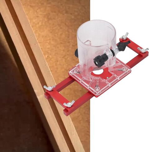 Asixxsix Wood Trimmer Router Base, 2 in 1 Compact Wood Palm Router Base Slotting Bracket for Carbinet Closet Furniture, for ID 65mm Trimming Machine in Kuwait