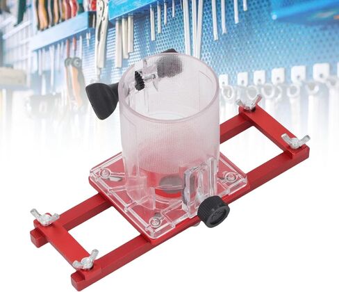 Asixxsix Wood Trimmer Router Base, 2 in 1 Compact Wood Palm Router Base Slotting Bracket for Carbinet Closet Furniture, for ID 65mm Trimming Machine in Kuwait