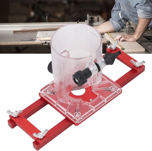 Asixxsix Wood Trimmer Router Base, 2 in 1 Compact Wood Palm Router Base Slotting Bracket for Carbinet Closet Furniture, for ID 65mm Trimming Machine in Kuwait