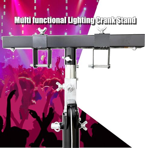 INTSUPERMAI Two (2) xTruss Lighting Crank Stand Light Trussing Stands Portable Crank Lighting Stand System T-Bars Triangle Truss 5.91-13.12in Height for Lighting Audio Stage Mounting in Kuwait