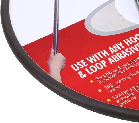 9in Drywall Pole Sander, Radial Sander with 81 Inch Extension Pole, 25 Sandpapers, Round Circular Hand Sanding Tool for Painting Projects 80 100 120 180 240 Grit in Kuwait