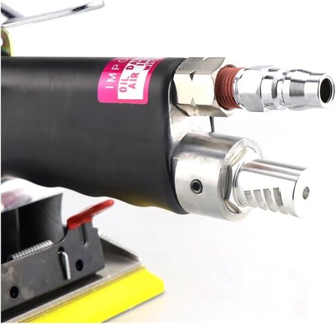 116 * 216mm Pneumatic Air Rectangular Sander with Silencing Smooth Chassis Adjustable Speed Grinder Polisher Multiple Applications in Kuwait