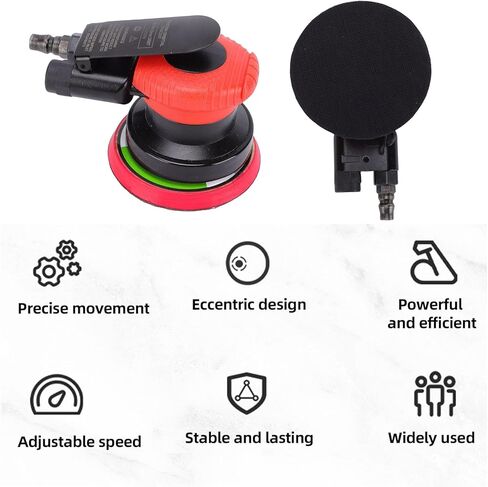4 Inch Air Sander Handheld Pneumatic Sanding Machine for Sheet Metal Grinding Car Waxing Stone Polishing in Kuwait