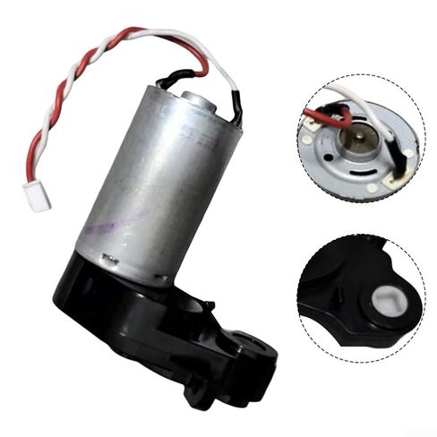 Vacuum Main Brush Motor Assembly for BObsweep Dustin Robot Replacement Part Metal Construction Central Brush Motor Compatible for R390SH-23125 Robotic Vacuum Cleaner Black Silver in Kuwait