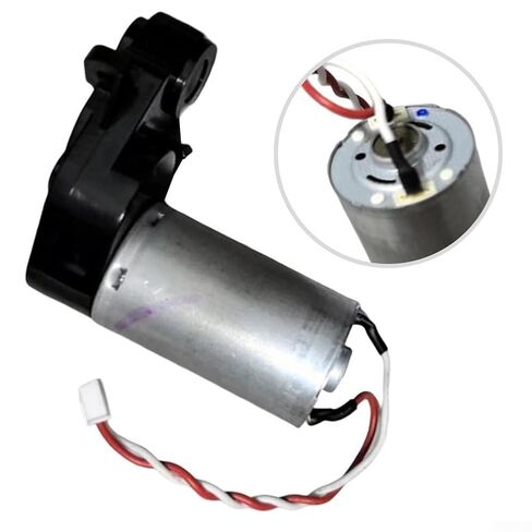 Vacuum Main Brush Motor Assembly for BObsweep Dustin Robot Replacement Part Metal Construction Central Brush Motor Compatible for R390SH-23125 Robotic Vacuum Cleaner Black Silver in Kuwait