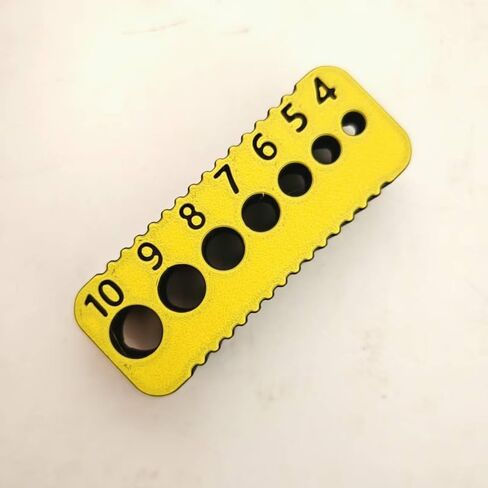 Drill Bit Guide, Simple Portable Reusable Plastic Metric Precision Tool for Woodworking, Yellow in Kuwait