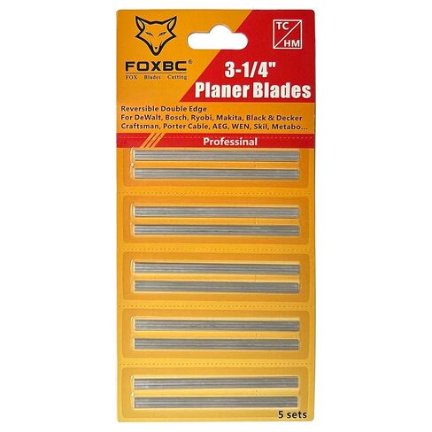 شفرات طائرة FOXBC بديلة لـ DeWalt، Makita، Bosch، Wen 6530، Ryobi، Craftsman والمزيد 3-1/4 بوصة - HSS، كربيد - 20 عبوة in Kuwait