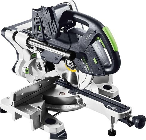 Festool KAPEX KSC 60 EB-Basic Cordless Sliding Compound Miter Saw (576848) with 18V Energy Set, 2x 8.0Ah Batteries & SCA16 Charger (577328) in Kuwait