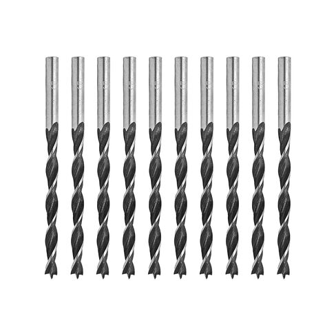 10PCS 7mm Brad Point Wood Drill Bits, 45# Steel 3 Point Woodworking Drilling Tools for Hardwood Softwood Plywood MDF Acrylic Plastic DIY Projects Precise Round Holes in Saudi Arabia