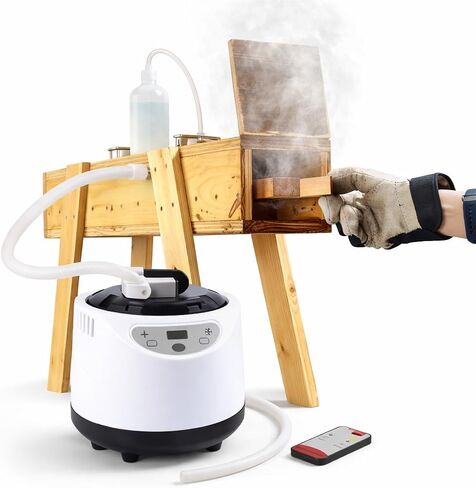Wood Steamer for Bending Wood – 2L Electric Steam Generator for Steam Box, 1000W Remote-Controlled Steaming Unit for Chair Backs, Furniture Curves, Boat Ribs, DIY Woodworking Projects in Kuwait