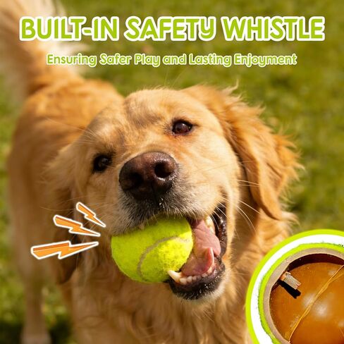 12 Pcs Squeaky Tennis Balls for Dogs - 2.58" Interactive Doggy Toys - Mini Safe, Durable for Small Medium Large Dogs Training Playing, with 1 Reusable Carry Bag in Saudi Arabia