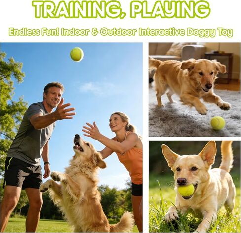12 Pcs Squeaky Tennis Balls for Dogs - 2.58" Interactive Doggy Toys - Mini Safe, Durable for Small Medium Large Dogs Training Playing, with 1 Reusable Carry Bag in Saudi Arabia