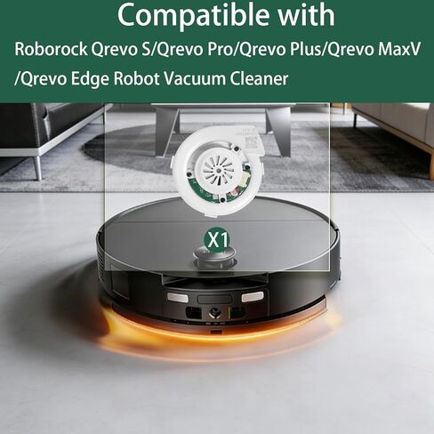 محرك مروحة بديل Curlingoo متوافق مع Roborock Qrevo S/Qrevo Pro/Qrevo Plus/Qrevo MaxV/Qrevo Edge قطعة إصلاح روبوت المكنسة الكهربائية in Kuwait