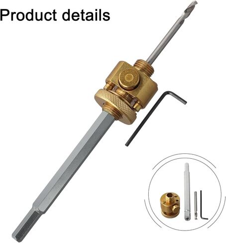 8Mm Hexagonal Shank Quick-Release Hole Opener Connecting Rod For Power Tools – Metal Extension Bar Compatible With Gypsum Board & Ceiling Installation in Kuwait
