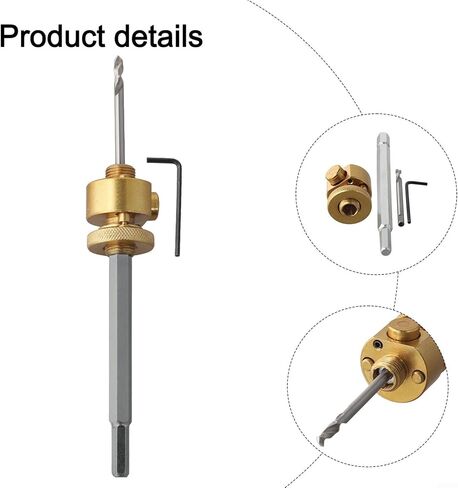 8Mm Hexagonal Shank Quick-Release Hole Opener Connecting Rod For Power Tools – Metal Extension Bar Compatible With Gypsum Board & Ceiling Installation in Kuwait