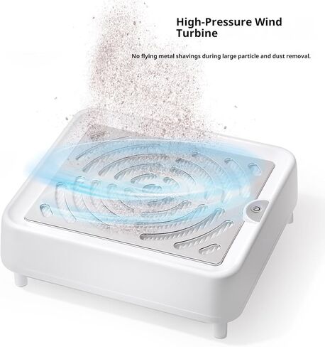 Professional Nail Dust Collector - 36000 RPM High-Speed Nail Vacuum Dust Extractor, Button Control, No Dust Leakage for Acrylic/Gel Nails, Essential for Nail Techs in Kuwait