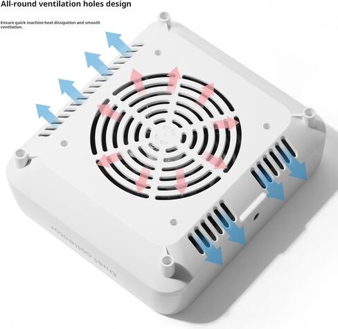 Professional Nail Dust Collector - 36000 RPM High-Speed Nail Vacuum Dust Extractor, Button Control, No Dust Leakage for Acrylic/Gel Nails, Essential for Nail Techs in Kuwait