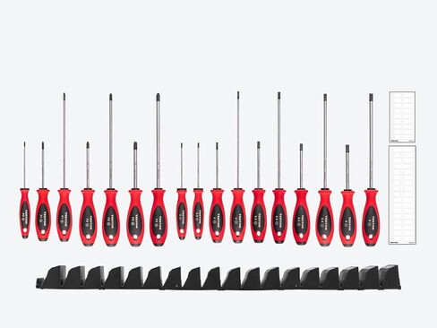 TEKTON فيليبس ومجموعة مفك براغي مشقوقة مع منظمات معيارية - 4، سيقان 8 بوصة، 17 قطعة (#0 - #3، 3-8 مم) | DWZ90123 in Kuwait
