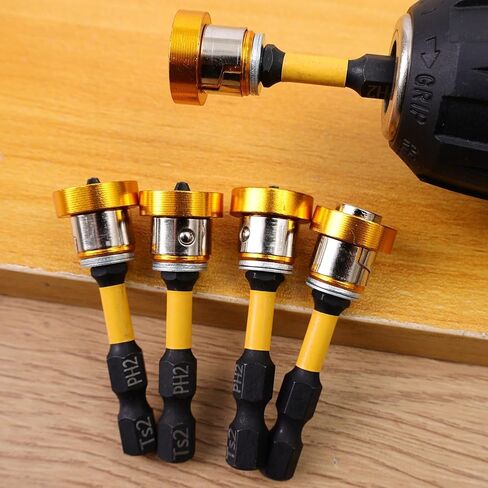 Drywall Screw Setter, Magnetic Positioning Screwdriver PH2 Bits,1/4" Hex Shank Drywall Screw Bit for Plasterboard Screw, 50mm (2Pcs) in Saudi Arabia