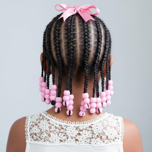 DONNA Kids Jellyish Hair Beads – Squishy, Jellyish Twist 14MM Rubber Beads, Safe & Durable Hair Accessories for Kids, Silicone Feeling, Beads Jewelry Making Kit DIY Hair Braiding, White Color 1PC in Saudi Arabia