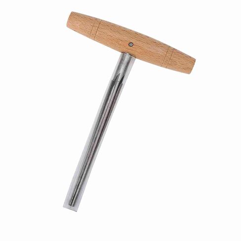Acouto Wooden Handle Steel Peg Hole Reamer Luthier Tool for 3/4 4/4 Violin - Violin Peg Hole Reamer for Rep and MakingTasks in Kuwait