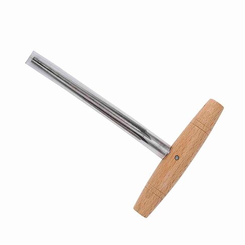 Acouto Wooden Handle Steel Peg Hole Reamer Luthier Tool for 3/4 4/4 Violin - Violin Peg Hole Reamer for Rep and MakingTasks in Kuwait