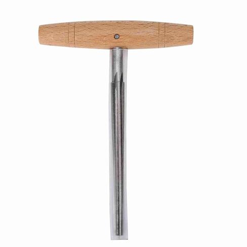 Acouto Wooden Handle Steel Peg Hole Reamer Luthier Tool for 3/4 4/4 Violin - Violin Peg Hole Reamer for Rep and MakingTasks in Kuwait