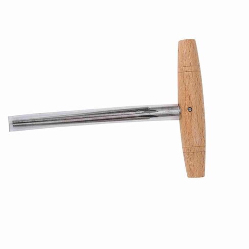 Acouto Wooden Handle Steel Peg Hole Reamer Luthier Tool for 3/4 4/4 Violin - Violin Peg Hole Reamer for Rep and MakingTasks in Kuwait