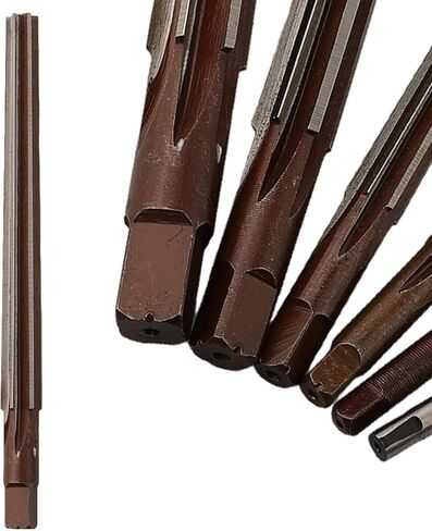 Hand Reamers Set H8 Accuracy Alloy Steel 6 Flutes Straight Shank Milling Cutter, Manual Pin Fit Kit for Taper Shank Machine CNC Tools Model Building Repairs 6pcs (3mm, 4mm, 5mm, 6mm, 8mm, 10mm) in Kuwait