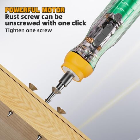 Electric Screwdriver Set, 1500mAh Cordless Rechargeable Screwdriver With Bits & Extension Shaft, Mini Power Tool For Electronics Repair, DIY Home Maintenance – 5N.m Torque, LED Light, 300rpm in Kuwait