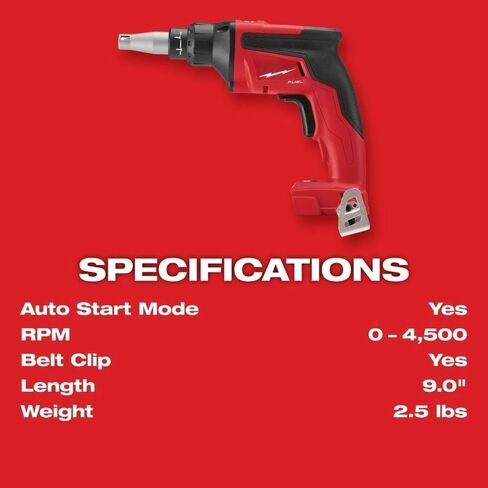 2866-20 Brushless Cordless Drywall Screwdriver for Milwaukee M18 FUEL 18V Drywall Screw Gun - Bare Tool in Kuwait