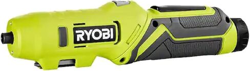 RYOBI USB Lithium Pivot Screwdriver Kit 4V Cordless Electric Driver 1/4 in Hex 2.0Ah Battery Charger Cable Gloves FVD50K in Kuwait